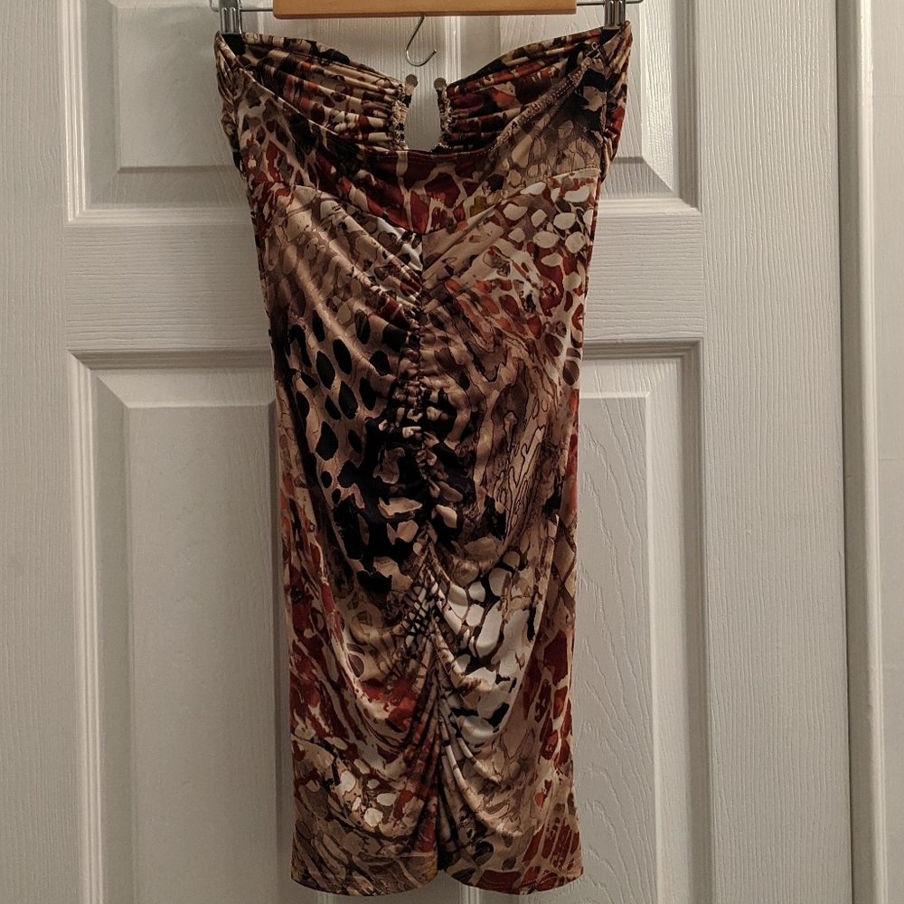 NWT Forever 21 Slinky ruched club dress S - Picture 3 of 3